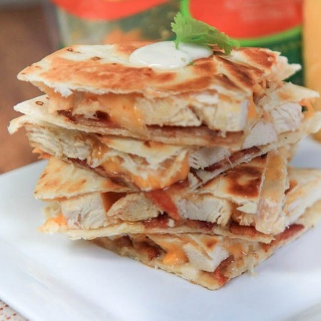 Chicken Bacon Ranch Quesadilla