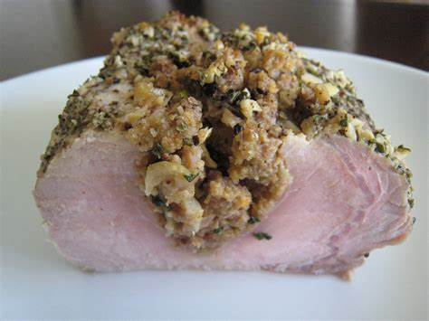 Sausage and Herb Stuffed Pork