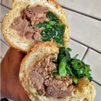 Italian Porchetta w/ Broccoli Rabe Sandwich