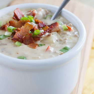 Bacon Cheeseburger Chowder